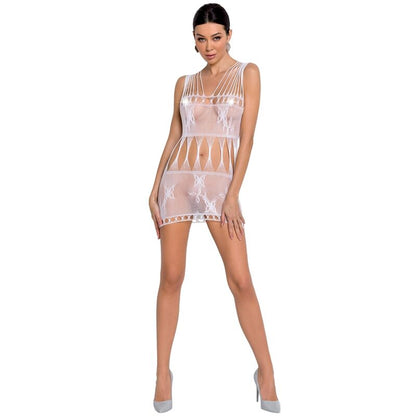 PASSION - WOMAN BS090 WHITE BODYSTOCKING ONE SIZE - Kink&Play