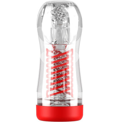 PDX ELITE - STROKER VIEWTUBE 2 SPIRAL COMPRESSION TRANSPARENT - Kink&Play