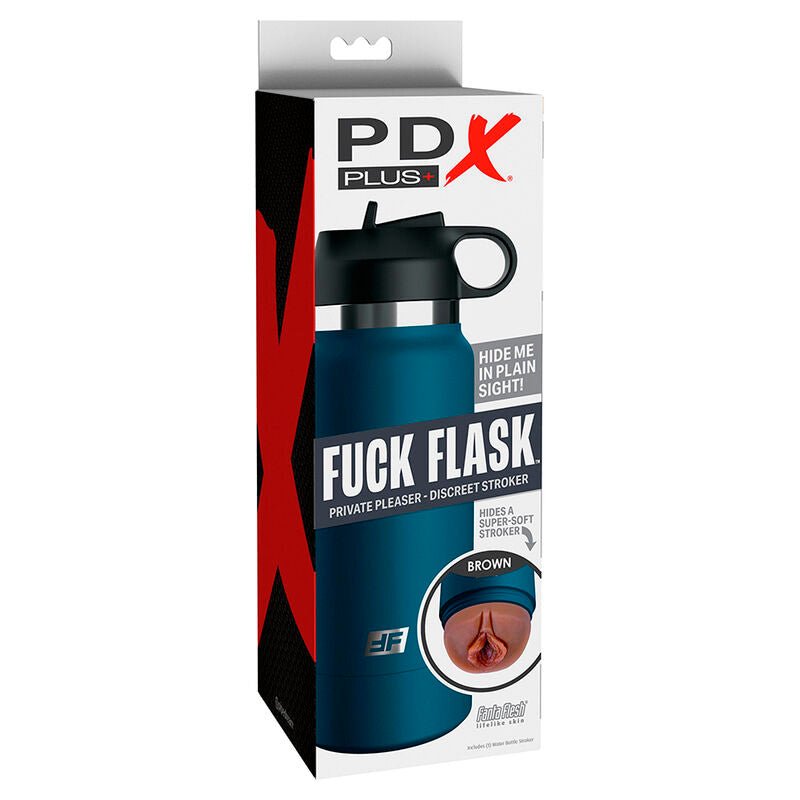 PDX PLUS - FUCK FLASK VAGINE DISCRET STROKER BROWN MODEL 1 - Kink&Play