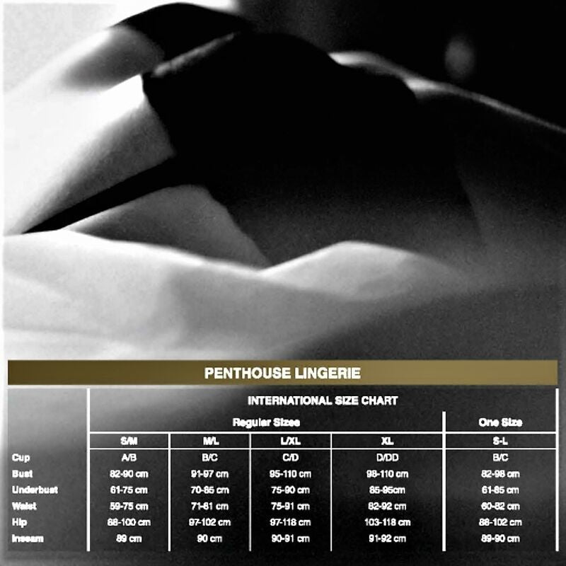 PENTHOUSE - ADORE ME PANTIES BLACK S/M - Kink&Play