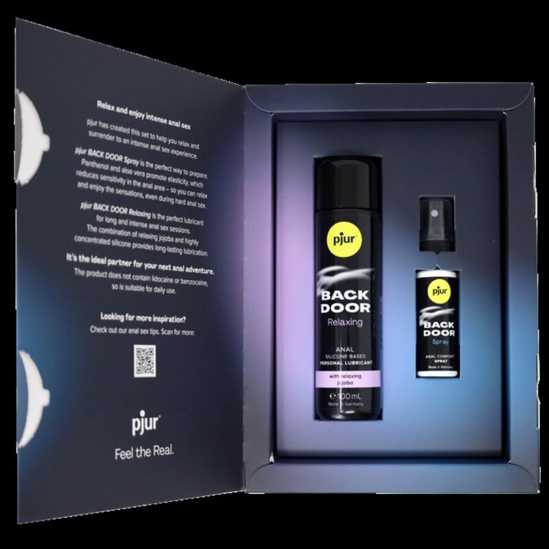 PJUR - BACK DOOR SET OF ANAL LUBRICANT AND SPRAY - Kink&Play