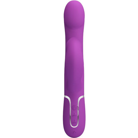 PRETTY LOVE - 4 IN 1 MULTIFUNCTION VIBRATOR & STIMULATOR PURPLE - Kink&Play