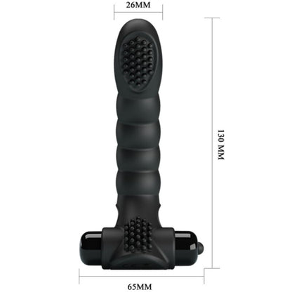 PRETTY LOVE - ALEXANDER FINGER VIBRATOR 10 VIBRATIONS BLACK - Kink&Play