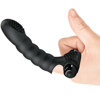 PRETTY LOVE - ALEXANDER FINGER VIBRATOR 10 VIBRATIONS BLACK - Kink&Play