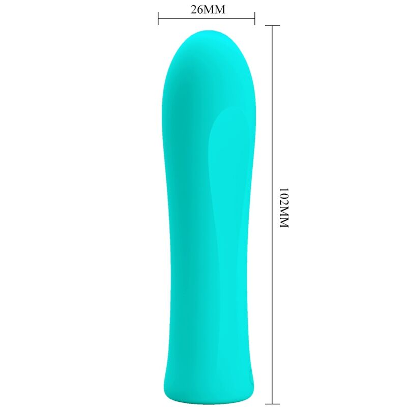 PRETTY LOVE - ALFREDA SUPER POWER VIBRATOR AQUA GREEN - Kink&Play