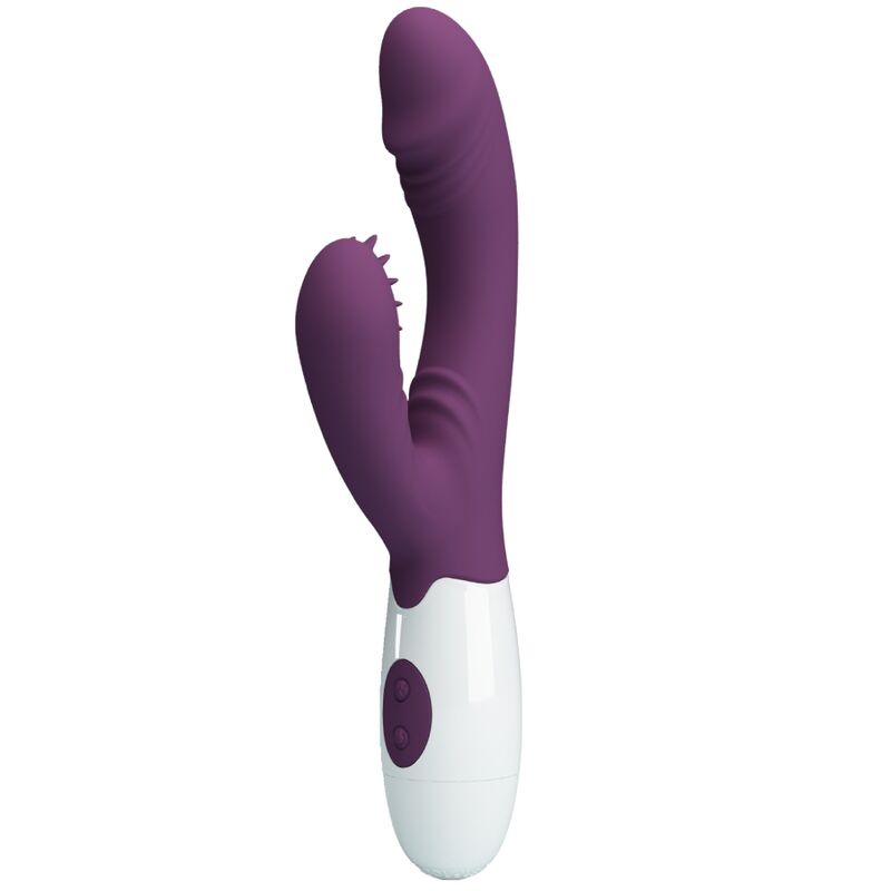 PRETTY LOVE - ANDRE RABBIT VIBRATOR & G - POINT STIMULATOR PURPLE - Kink&Play