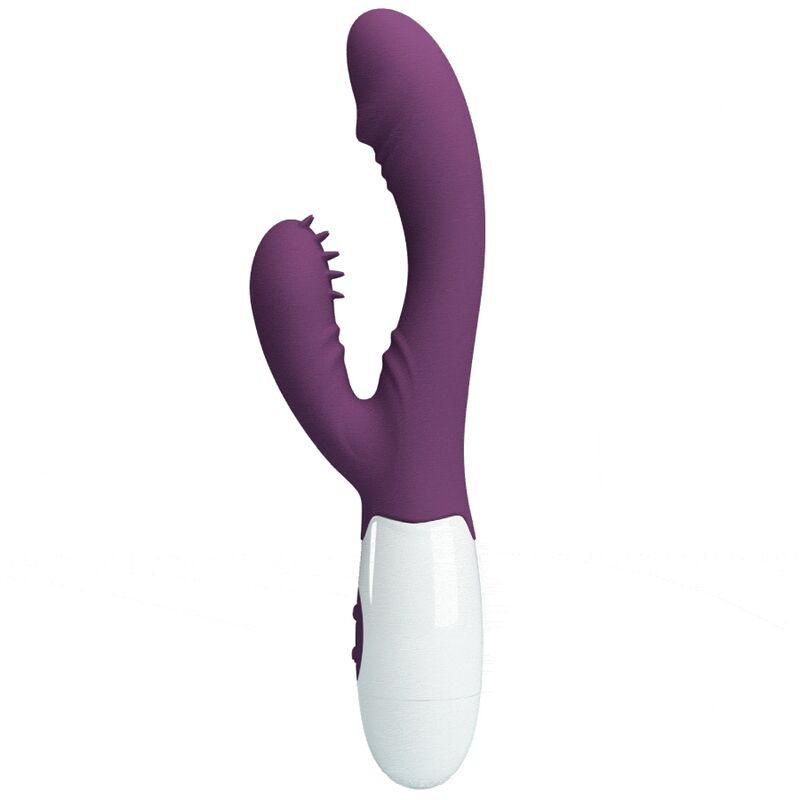 PRETTY LOVE - ANDRE RABBIT VIBRATOR & G - POINT STIMULATOR PURPLE - Kink&Play
