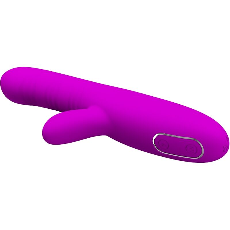 PRETTY LOVE - ANGELIQUE MULTIFUNCTION VIBRATOR + CLITORIS STIMULATOR PURPLE - Kink&Play