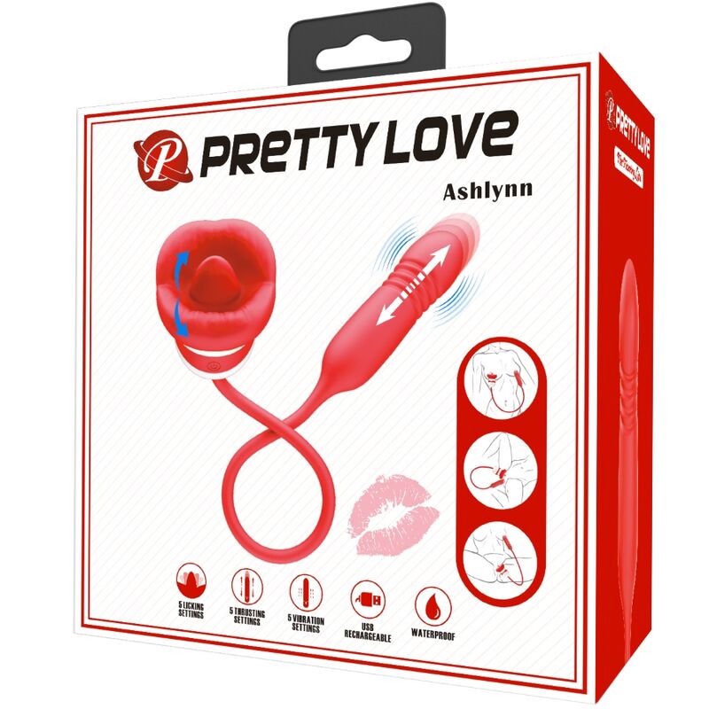 PRETTY LOVE - ASHLYNN RED MOUTH MASTURBATOR - Kink&Play