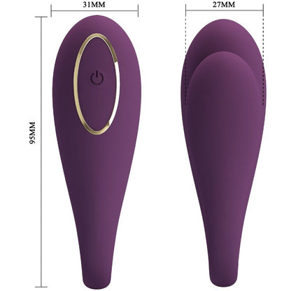 PRETTY LOVE - AUGUST REMOTE GLOBAL DOUBLE PLEASURE VIBRATOR - Kink&Play