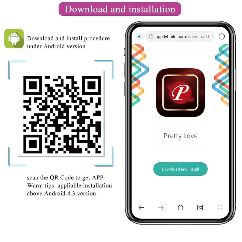 PRETTY LOVE - BAIRD G - SPOT 12 VIBRATIONS RECHARGEABLE LILA APP - Kink&Play