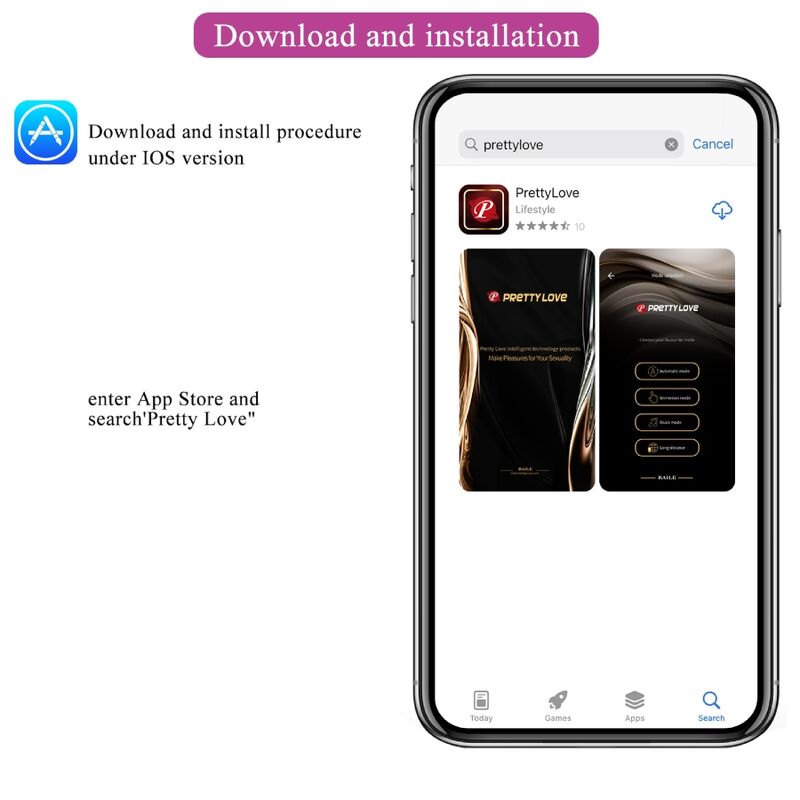 PRETTY LOVE - BAIRD G - SPOT 12 VIBRATIONS RECHARGEABLE LILA APP - Kink&Play