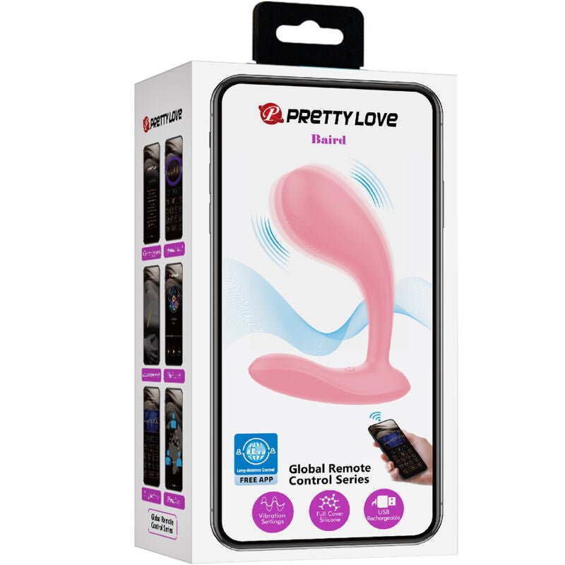 PRETTY LOVE - BAIRD G - SPOT 12 VIBRATIONS RECHARGEABLE PINK APP - Kink&Play