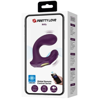 PRETTY LOVE - BILLY VIBRATION REMOTE CONTROL PURPLE FREE APP - Kink&Play