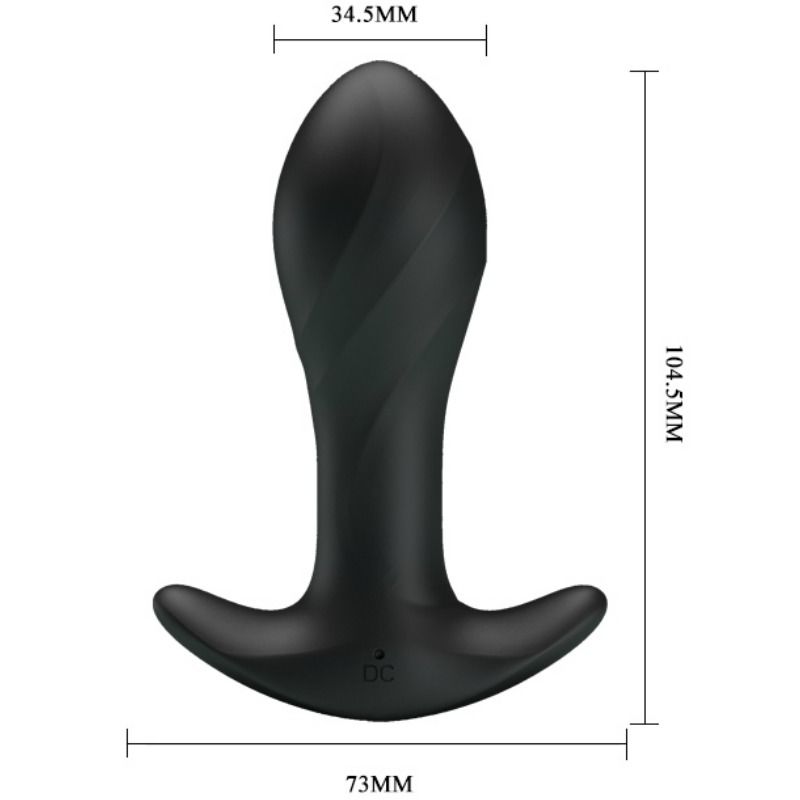PRETTY LOVE - BLACK ANAL VIBRATOR - Kink&Play