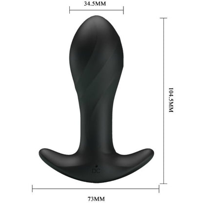 PRETTY LOVE - BLACK ANAL VIBRATOR - Kink&Play