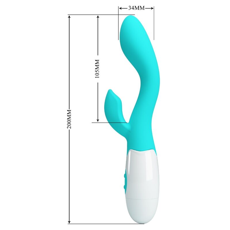 PRETTY LOVE - BRIGHTY G - SPOT VIBRATOR AQUA GREEN - Kink&Play