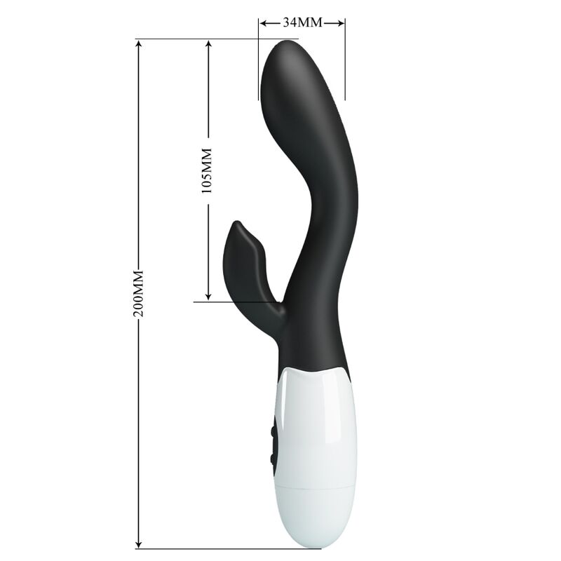 PRETTY LOVE - BRIGHTY G - SPOT VIBRATOR BLACK - Kink&Play