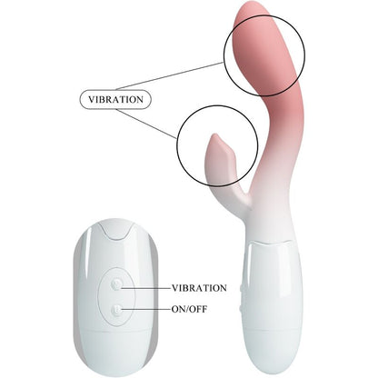 PRETTY LOVE - BRIGHTY G - SPOT VIBRATOR + CLITORIS STIMULATOR 30 VIBRATIONS PINK - Kink&Play