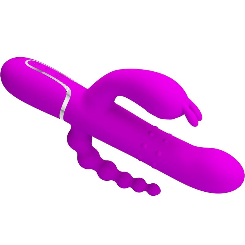 PRETTY LOVE - CAMMY TRIPLE VIBRATOR MULTIFUNCTION 4 IN 1 PINK - Kink&Play