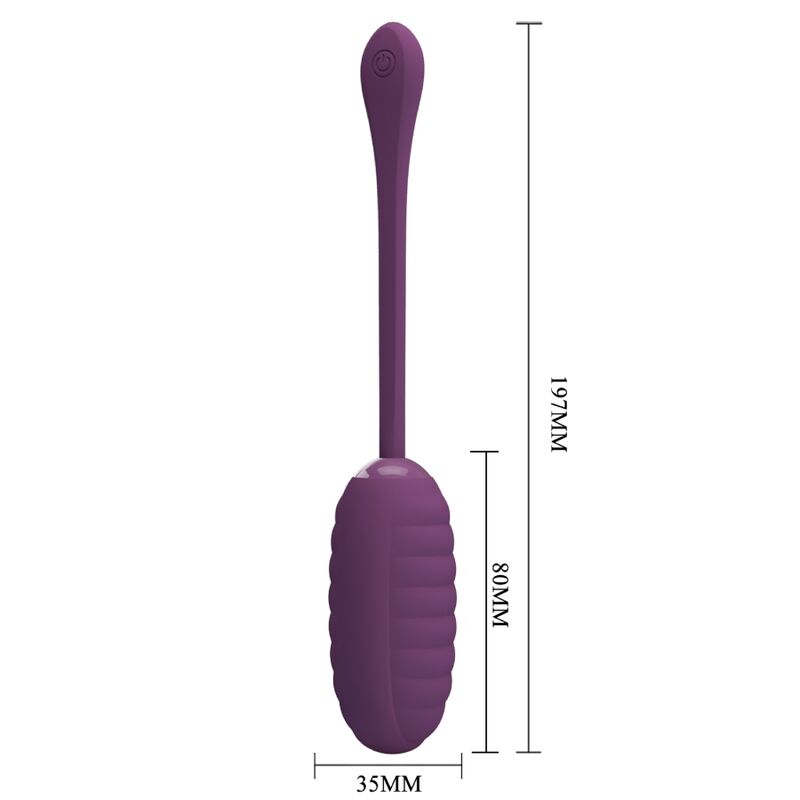 PRETTY LOVE - CASPER PURPLE RECHARGEABLE VIBRATING EGG - Kink&Play