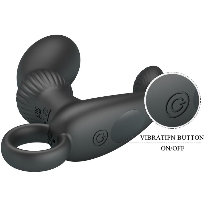 PRETTY LOVE - CAYLA ANAL VIBRATOR MASSAGER BLACK - Kink&Play