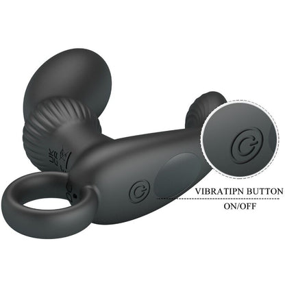 PRETTY LOVE - CAYLA ANAL VIBRATOR MASSAGER BLACK - Kink&Play