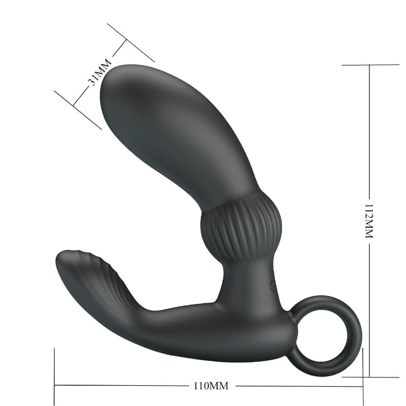 PRETTY LOVE - CAYLA ANAL VIBRATOR MASSAGER BLACK - Kink&Play
