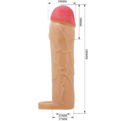 PRETTY LOVE - CHANE PENIS EXTENDER COVER FLESH - Kink&Play