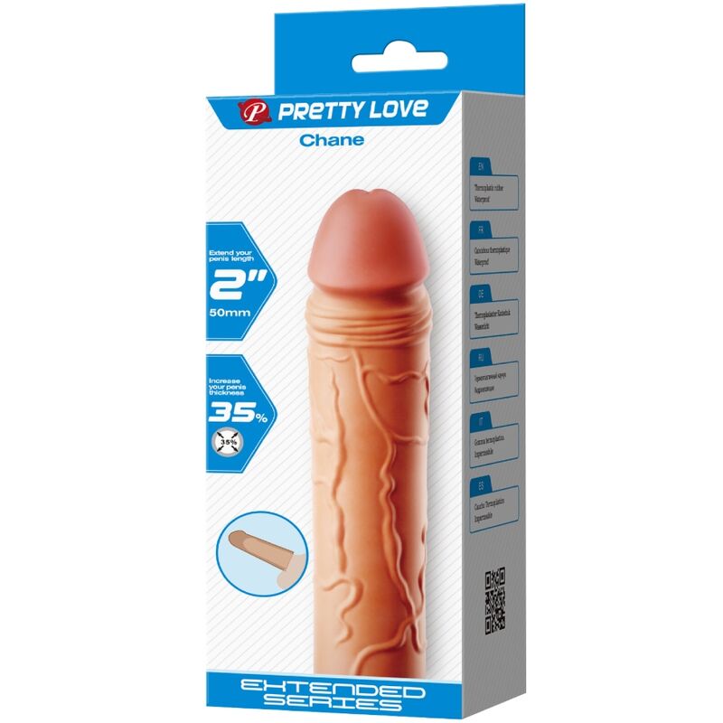 PRETTY LOVE - CHANE PENIS EXTENDER COVER FLESH - Kink&Play