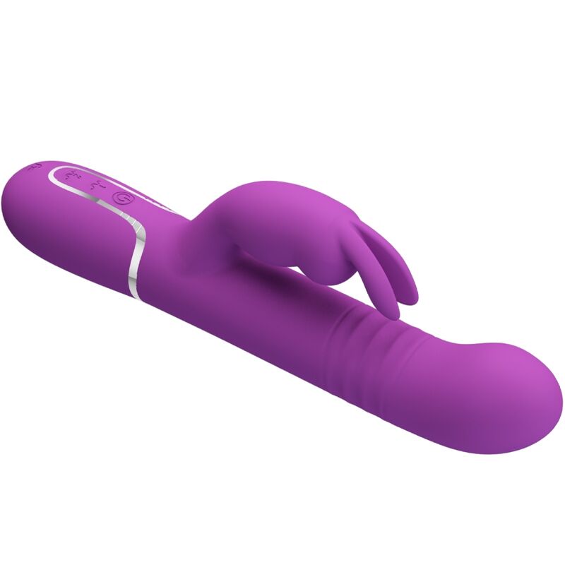 PRETTY LOVE - COALE 4 IN 1 MULTIFUNCTION RABBIT VIBRATOR PURPLE - Kink&Play
