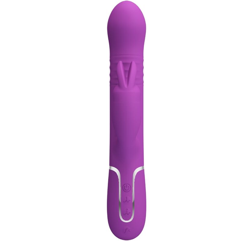 PRETTY LOVE - COALE 4 IN 1 MULTIFUNCTION RABBIT VIBRATOR PURPLE - Kink&Play