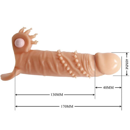 PRETTY LOVE - CONNOR PENIS SLEEVE + CLITORIS STIMULATOR FLESH - Kink&Play