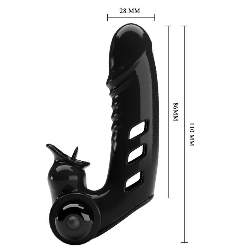 PRETTY LOVE - CORBIN BLACK VIBRATOR FINGER COVER - Kink&Play