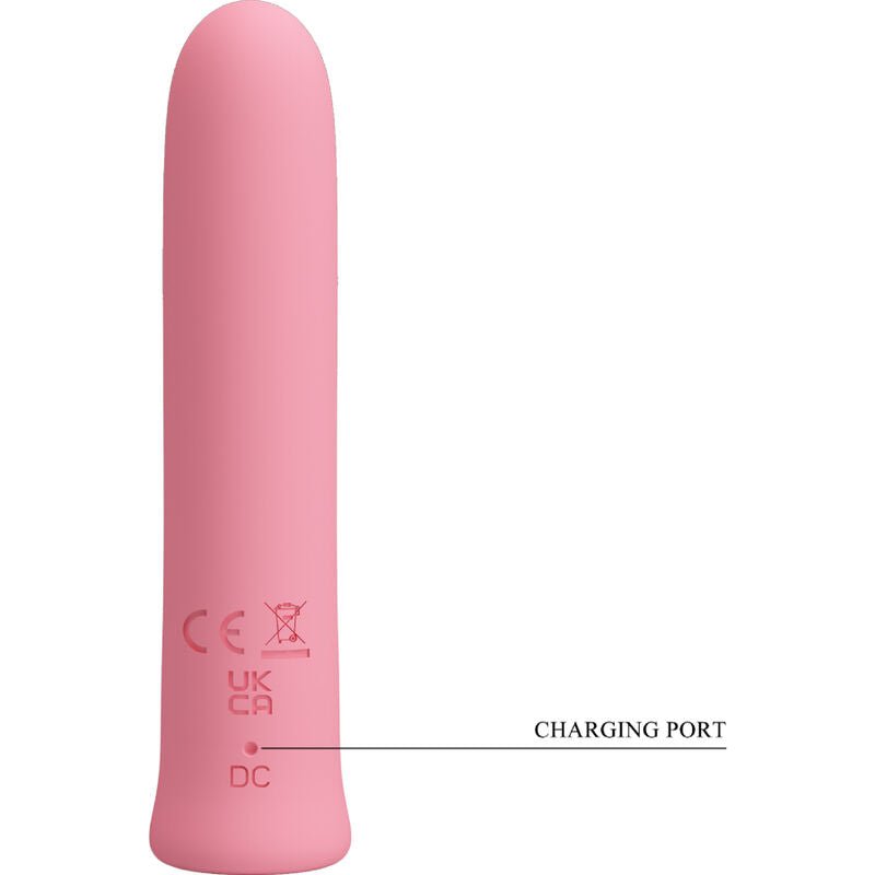 PRETTY LOVE - CURTIS MINI SUPER POWER VIBRATOR 12 PINK SILICONE VIBRATIONS - Kink&Play