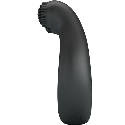 PRETTY LOVE - DAHLIA VIBRATING RING + CLITORIS STIMULATOR 12 VIBRATIONS BLACK - Kink&Play