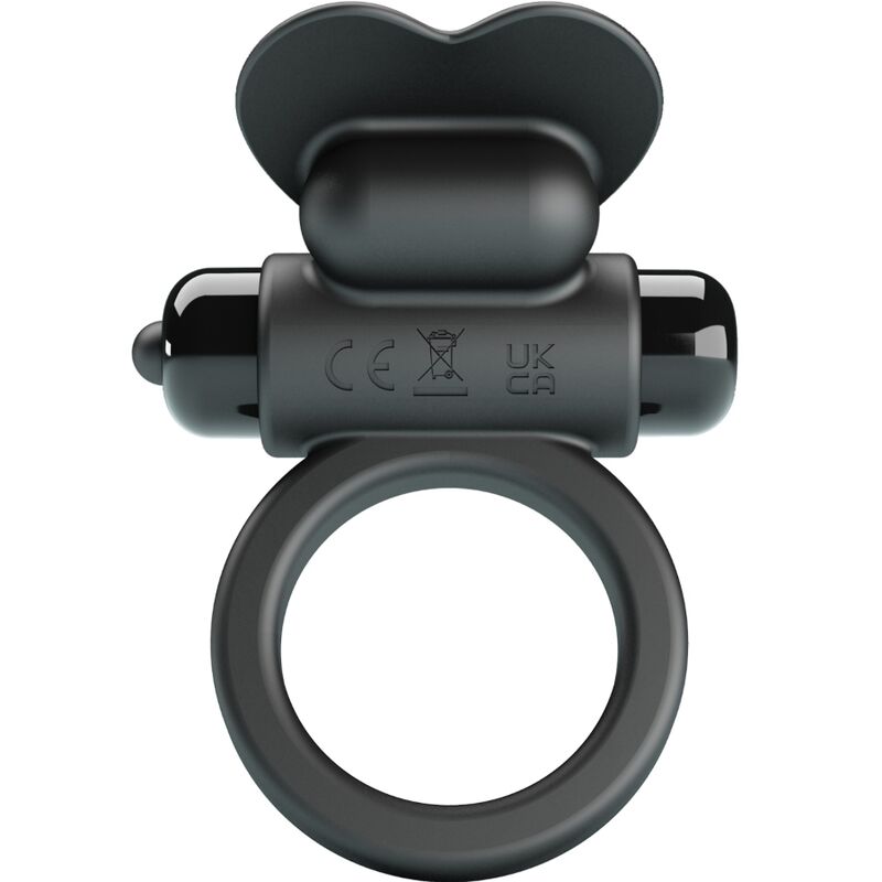 PRETTY LOVE - DEBONAIRE VIBRATING RING RABBIT 10 VIBRATIONS BLACK - Kink&Play