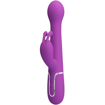 PRETTY LOVE - DEJON 3 IN 1 MULTIFUNCTION RABBIT VIBRATOR PURPLE - Kink&Play