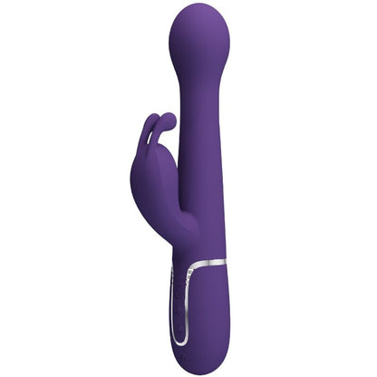 PRETTY LOVE - DEJON RABBIT VIBRATOR 3 IN 1 MULTIFUNCTION PURPLE - Kink&Play