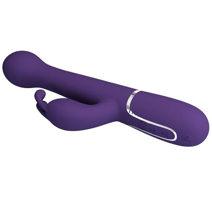 PRETTY LOVE - DEJON RABBIT VIBRATOR 3 IN 1 MULTIFUNCTION PURPLE - Kink&Play