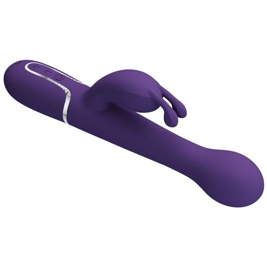 PRETTY LOVE - DEJON RABBIT VIBRATOR 3 IN 1 MULTIFUNCTION PURPLE - Kink&Play