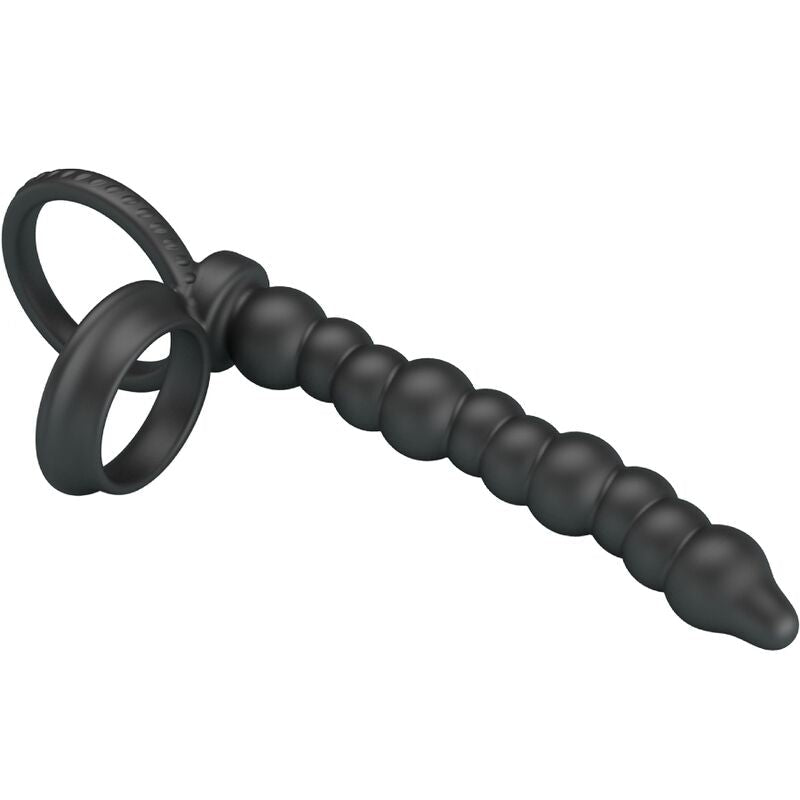 PRETTY LOVE - DILLION DOUBLE PENETRATION COCK RING BLACK - Kink&Play