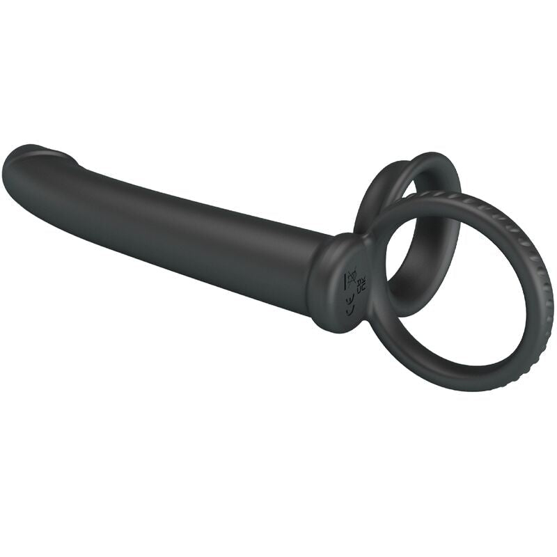 PRETTY LOVE - DILLION DOUBLE PENETRATION DOUBLE COCK RING BLACK - Kink&Play