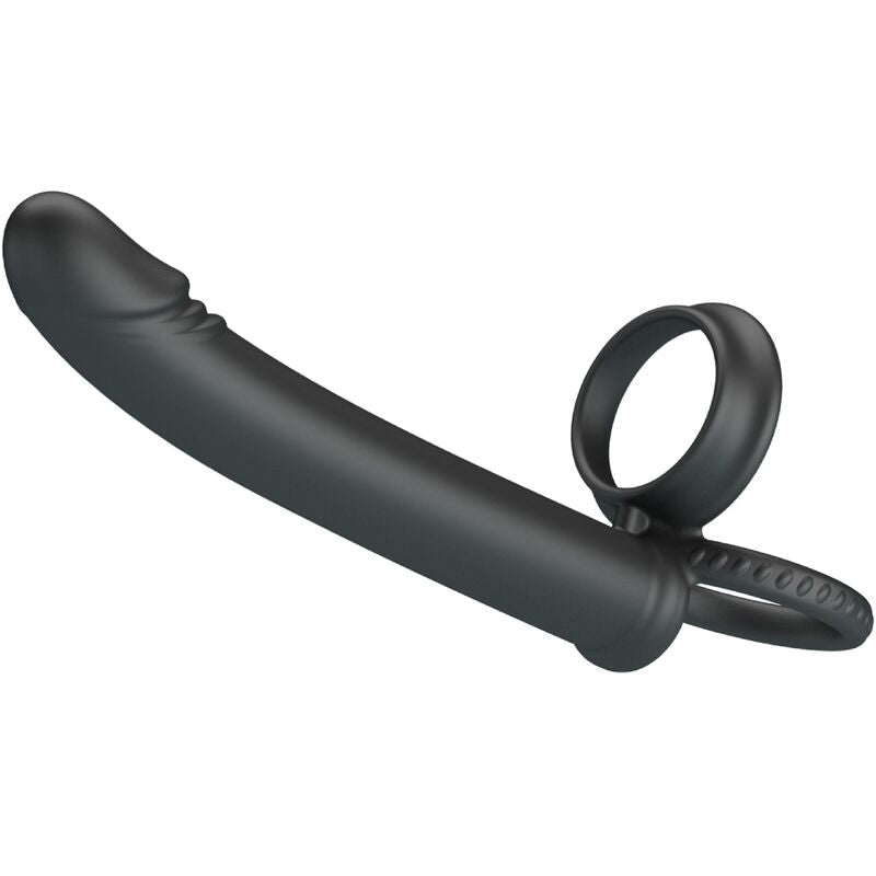 PRETTY LOVE - DILLION DOUBLE PENETRATION DOUBLE COCK RING BLACK - Kink&Play