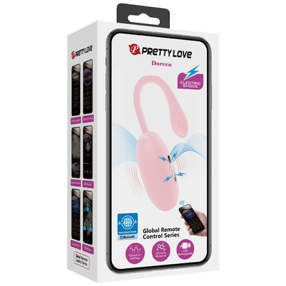 PRETTY LOVE - DOREEN PINK RECHARGEABLE VIBRATING EGG - Kink&Play