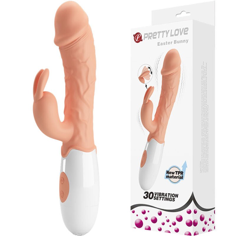 PRETTY LOVE - EASTER BUNNY VIBRATOR WITH STIMULATOR - Kink&Play
