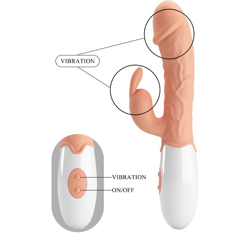 PRETTY LOVE - EASTER BUNNY VIBRATOR WITH STIMULATOR - Kink&Play