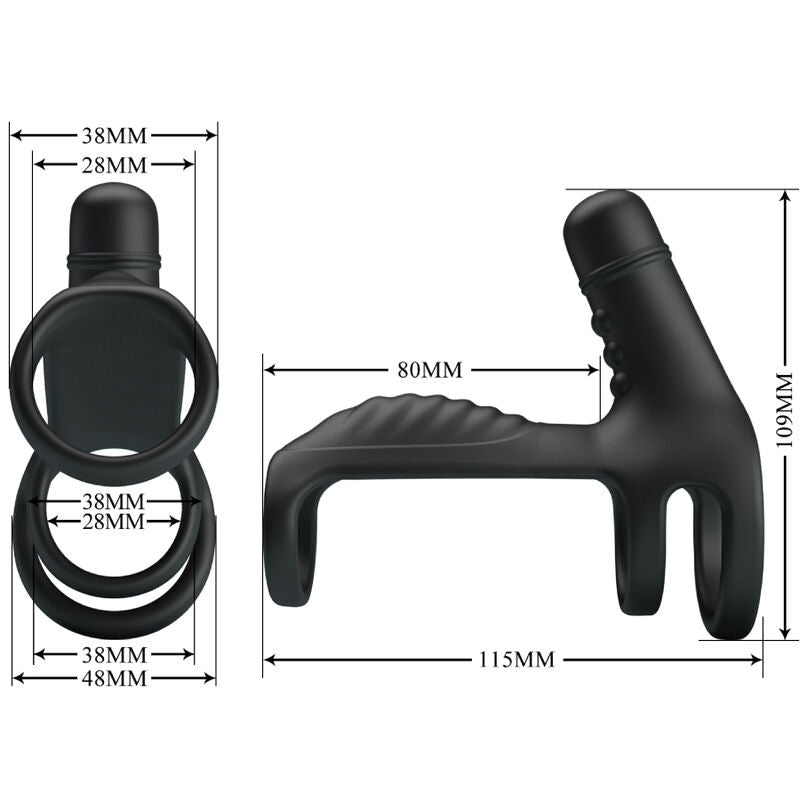 PRETTY LOVE - ELASTIC SOFT SILICONE EXTENSION SLEEVE - Kink&Play