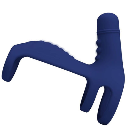 PRETTY LOVE - ELISH VIBRATING RING WITH EXTENSION BLUE - Kink&Play
