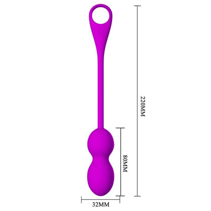 PRETTY LOVE - ELVIRA RECHARGEABLE VIBRATING BALLS PURPLE - Kink&Play